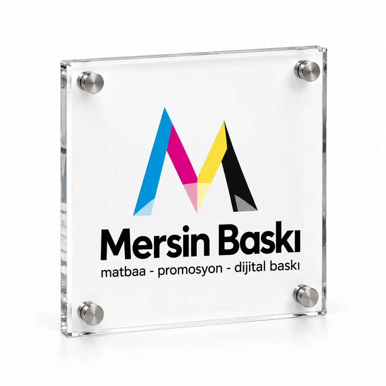 Logolu Pleksi Tabela – Mersin Baskı logolu ürün görseli