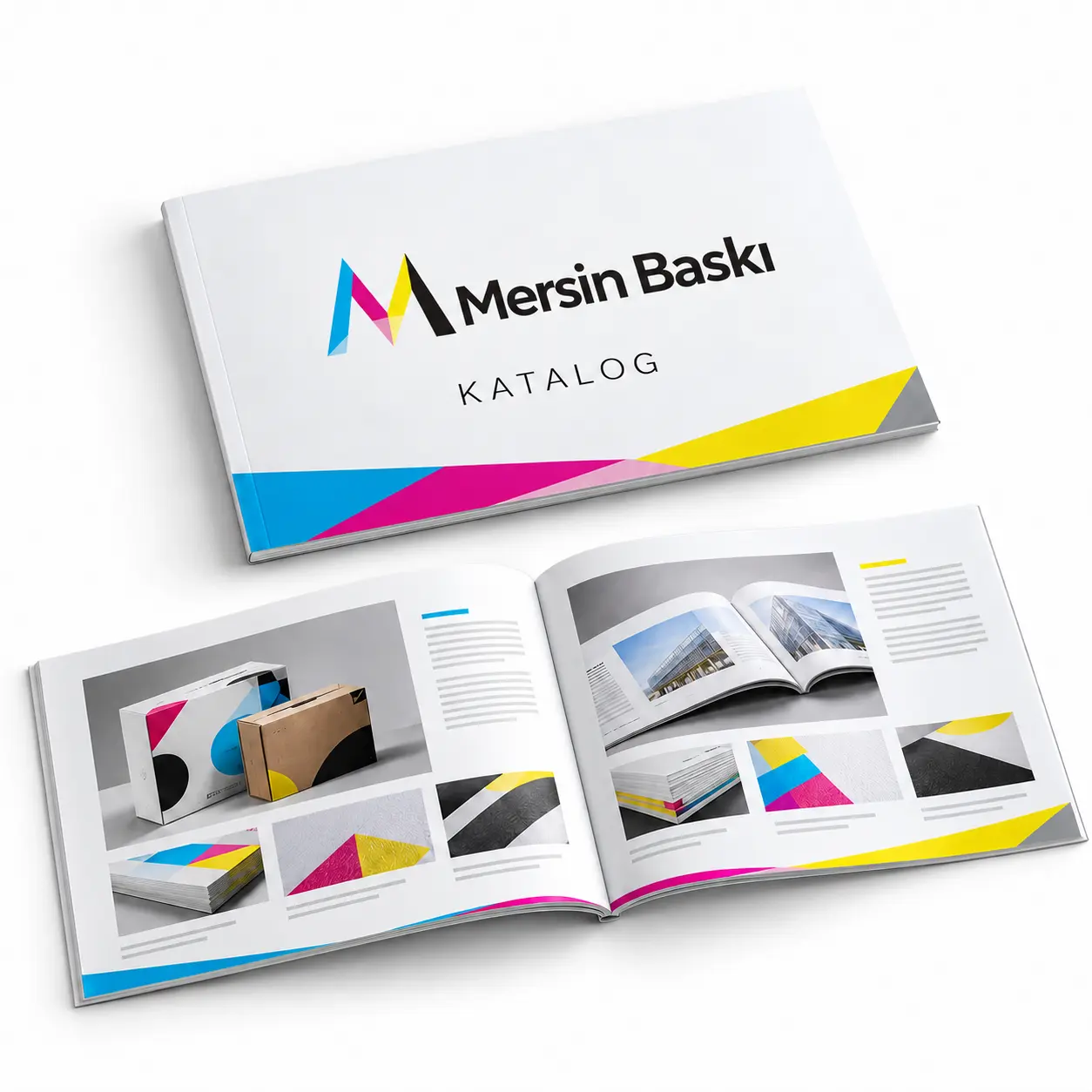 A4 Katalog (Yatay) – Mersin Baskı logolu katalog ürün görseli